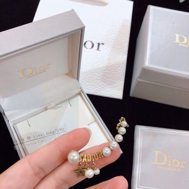 Dior飾品 迪奧經典熱銷款葉子耳夾連耳釘  zgd1206
